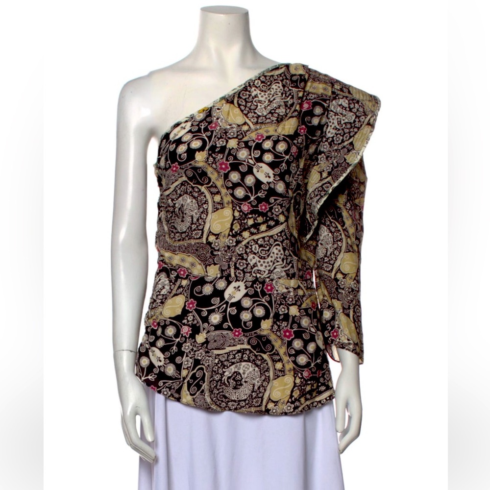 Isabel Marat Etoike. Gorgeous designer blouse. One shoulder, very flattering.